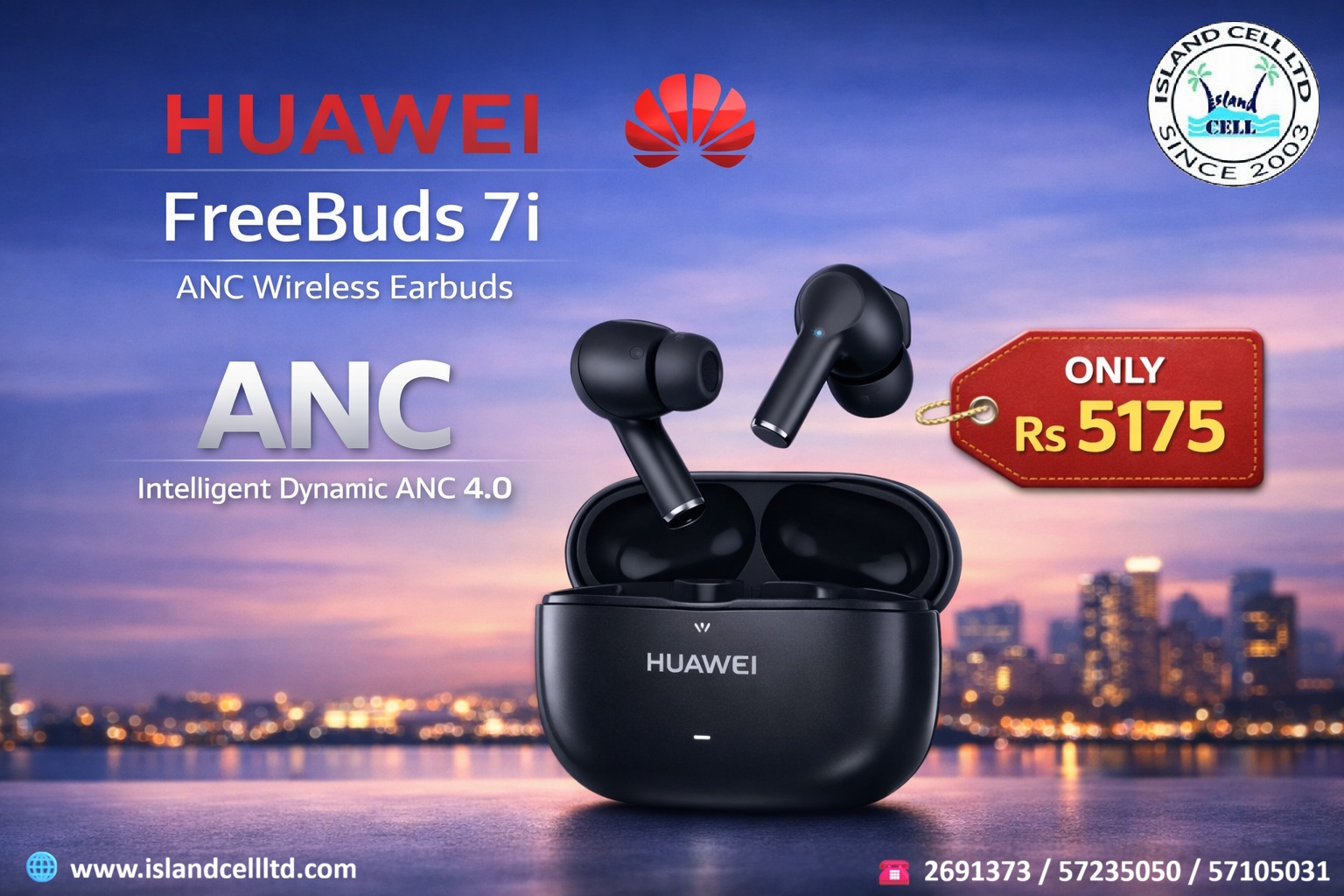 Huawei FreeBuds 7i — ANC Wireless Earbuds